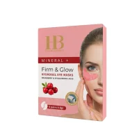 Firm & Glow hydrogel øjenmaske tranebær og hyaluronsyre